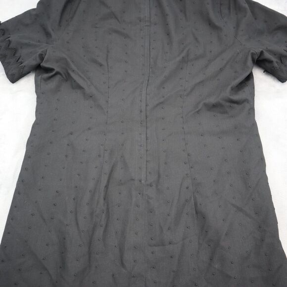 Utah Tailoring Designer Dress Womens Black Short Sleeve Square Neck Outwear - Picture 14 of 16